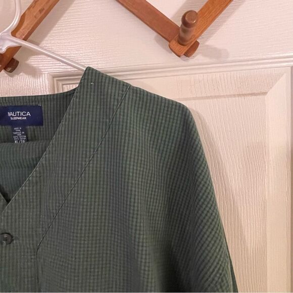 Nautica vintage two-piece pajama set gown and pants - Picture 4 of 9